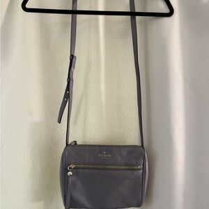 Kate Spade Charcoal Leather Crossbody Bag